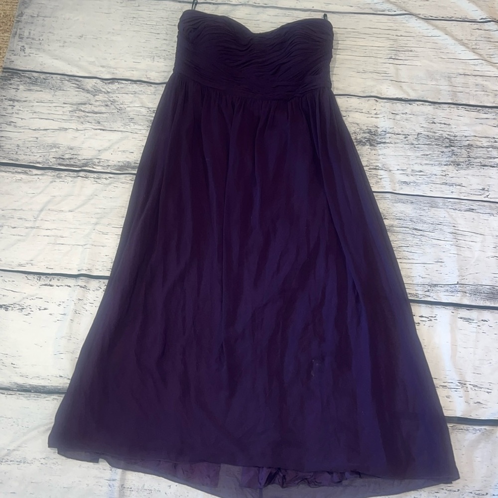 Purple Plum Strapless Donna Morgan Gown Dress Size 24W